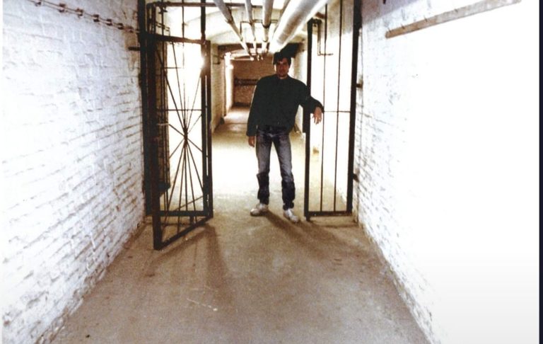 Journalist Mark Fritz photo 1990 Infamous Stasi prison on the outskirts of East Berlin, 1990. Mark Fritz, correspondent